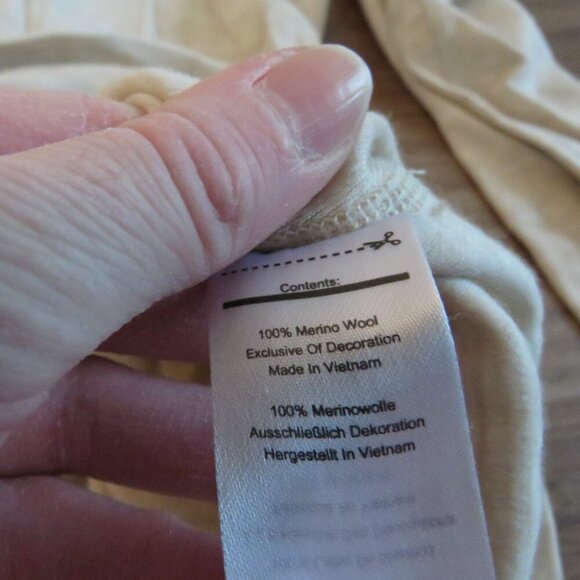 SMARTWOOL Classic Thermal Merino Base Layer 1/4 Zip Top Almond Heather - Size 1X - Picture 14 of 14